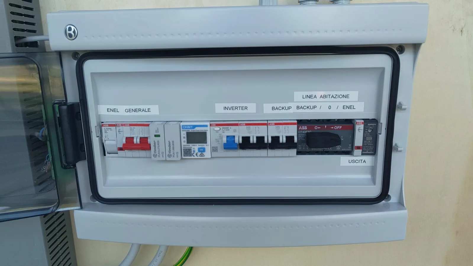 Quadro elettrico impianto fotovoltaico 6 kW